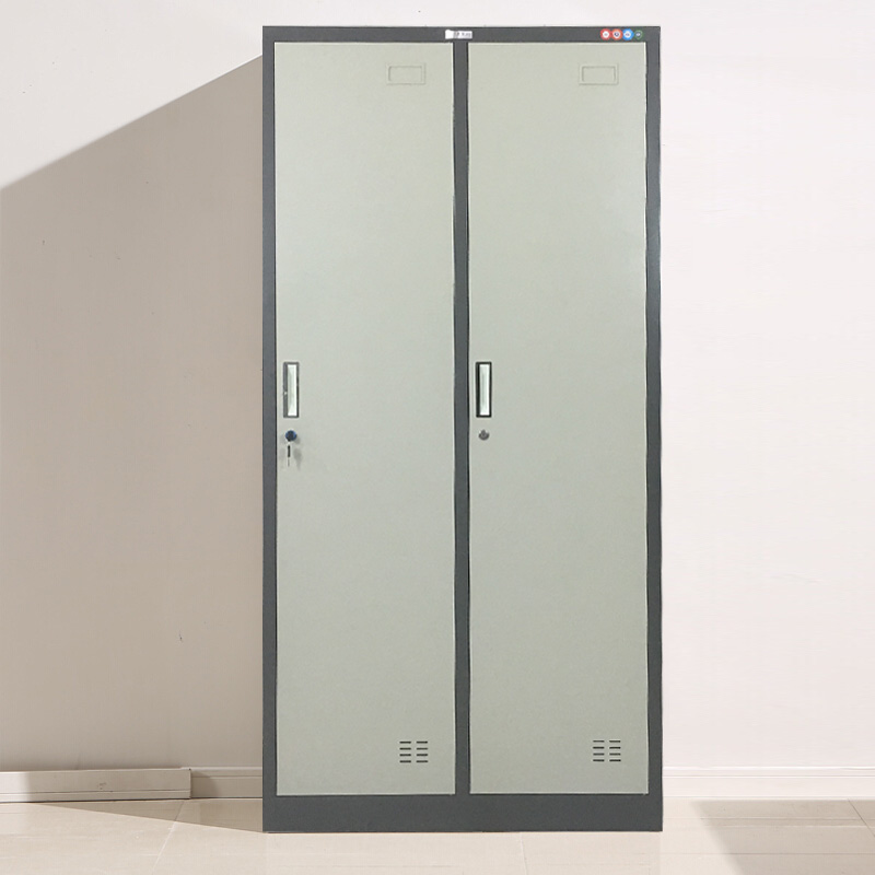 二门拆装灰白套色更衣柜