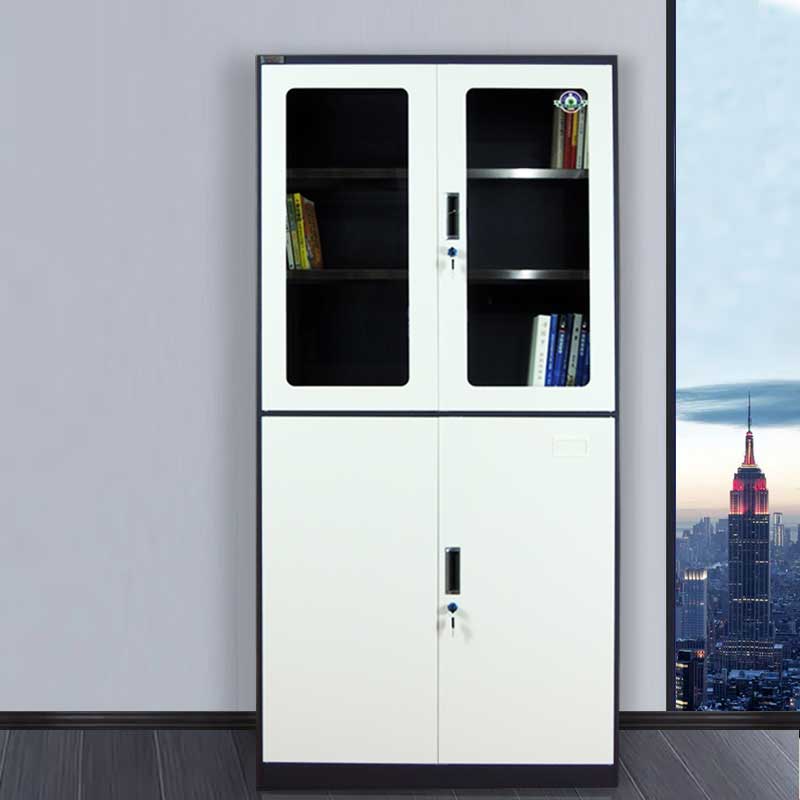 等器灰白套色窄边拆装文件柜